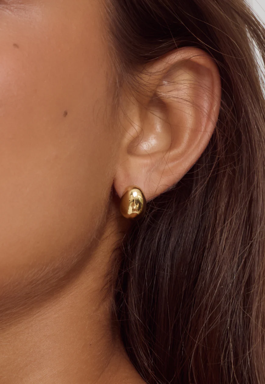 Bean Earrings | 14K Gold - Image 4