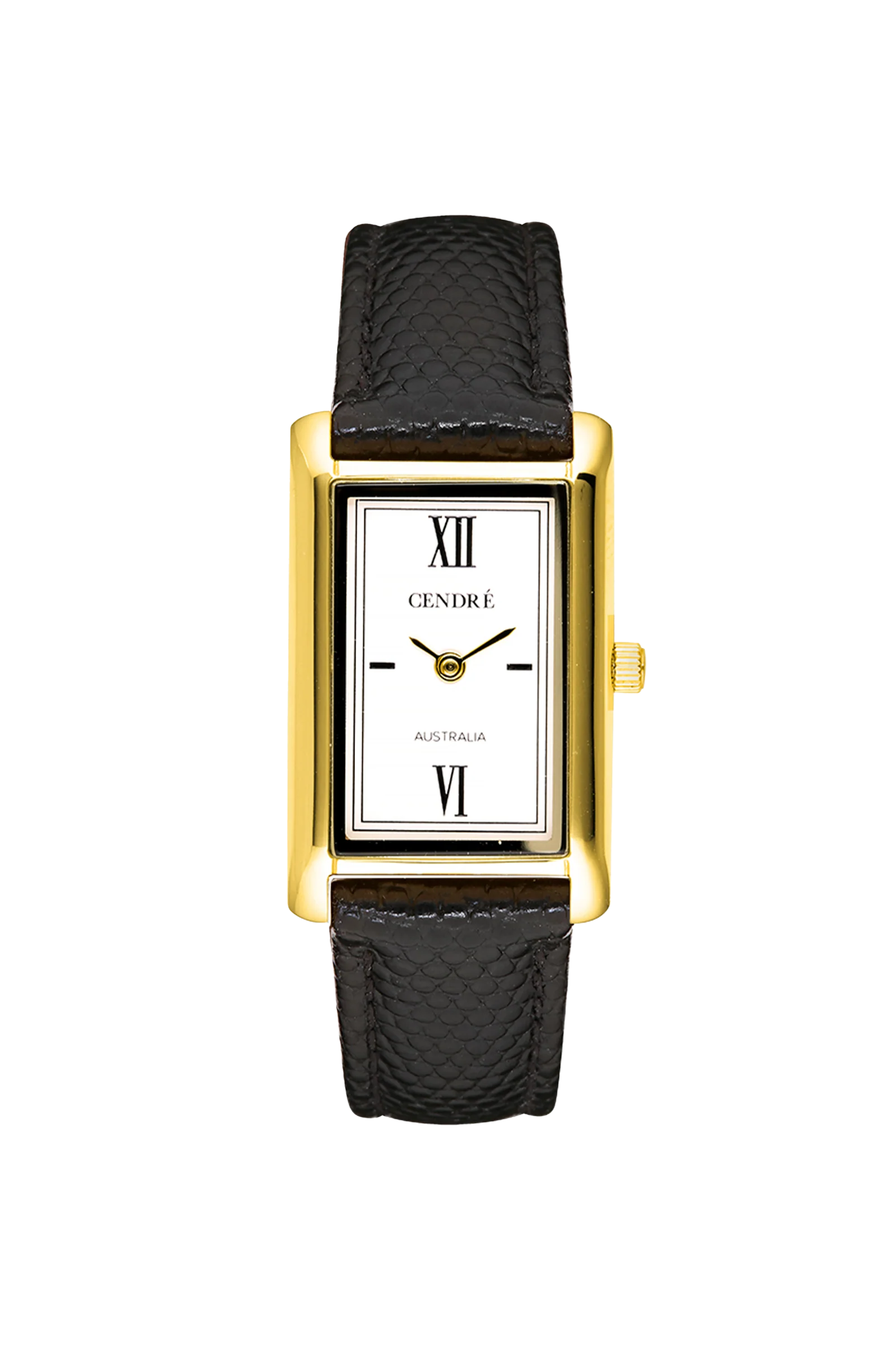 Kelly Watch | White | Black Python