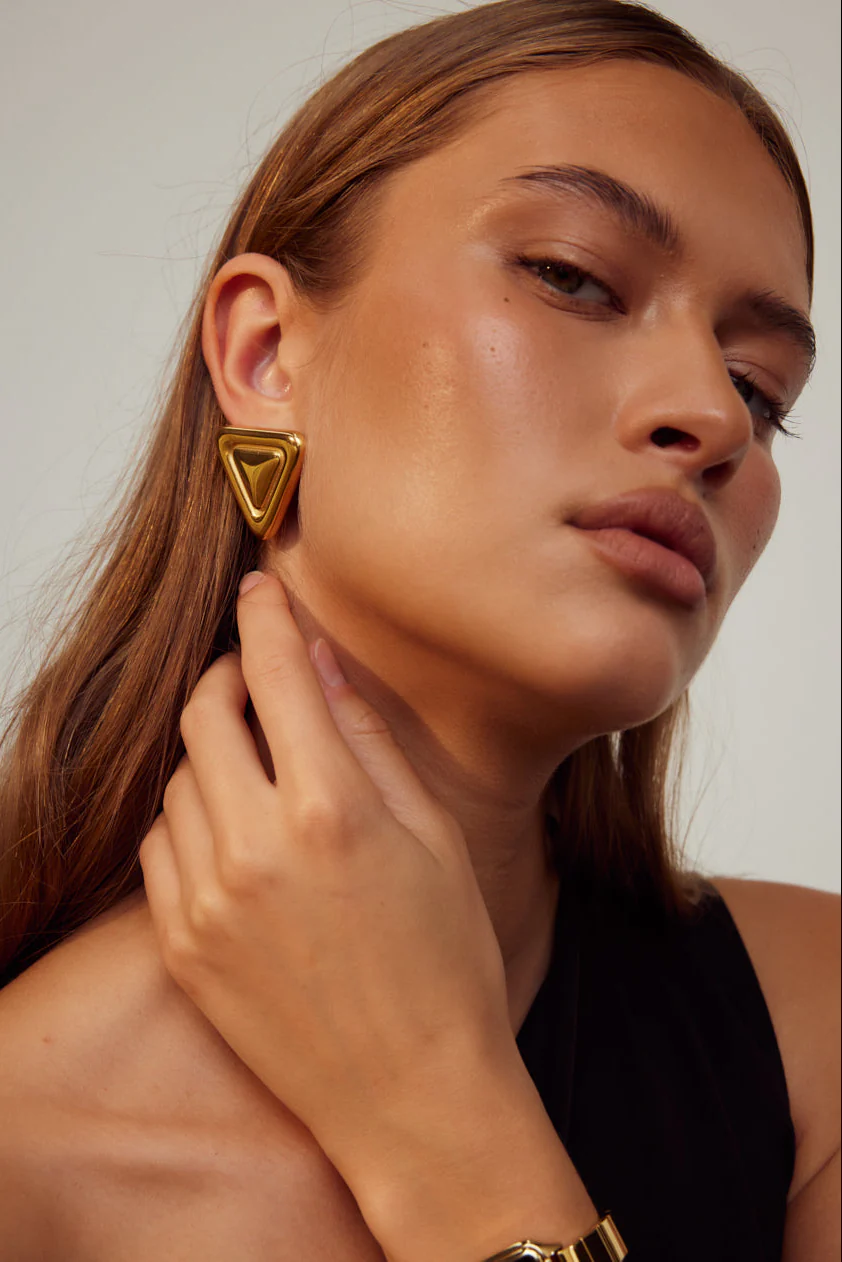 Louvre Earrings | 18K Gold - Image 3